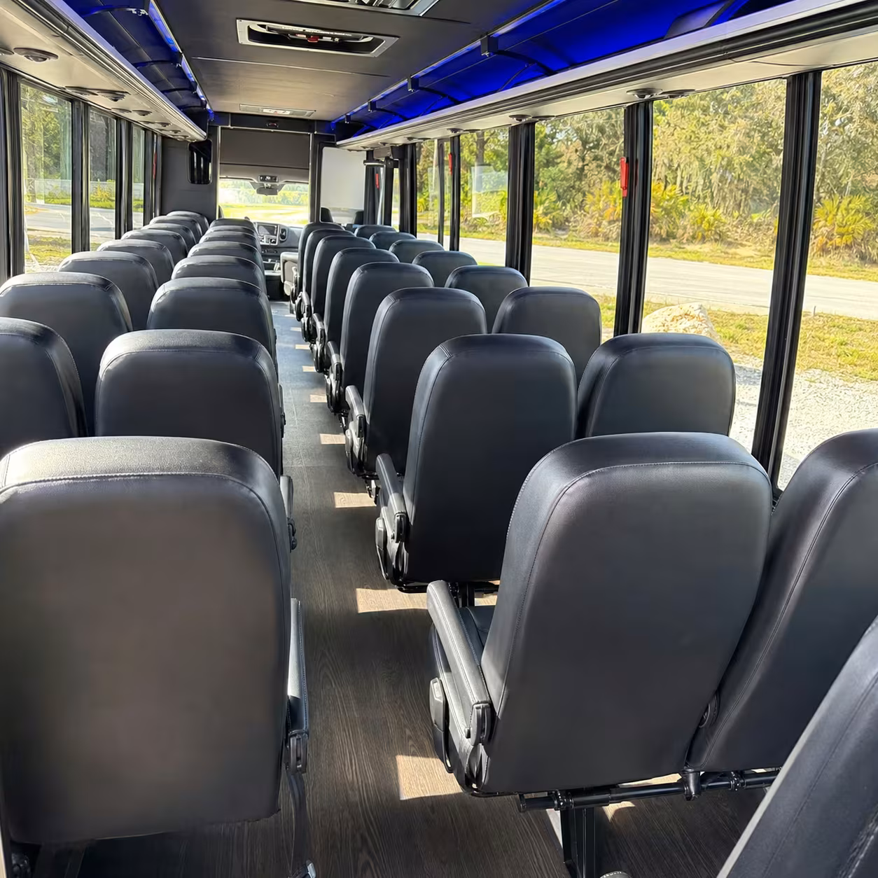 25 passenger minibus inside