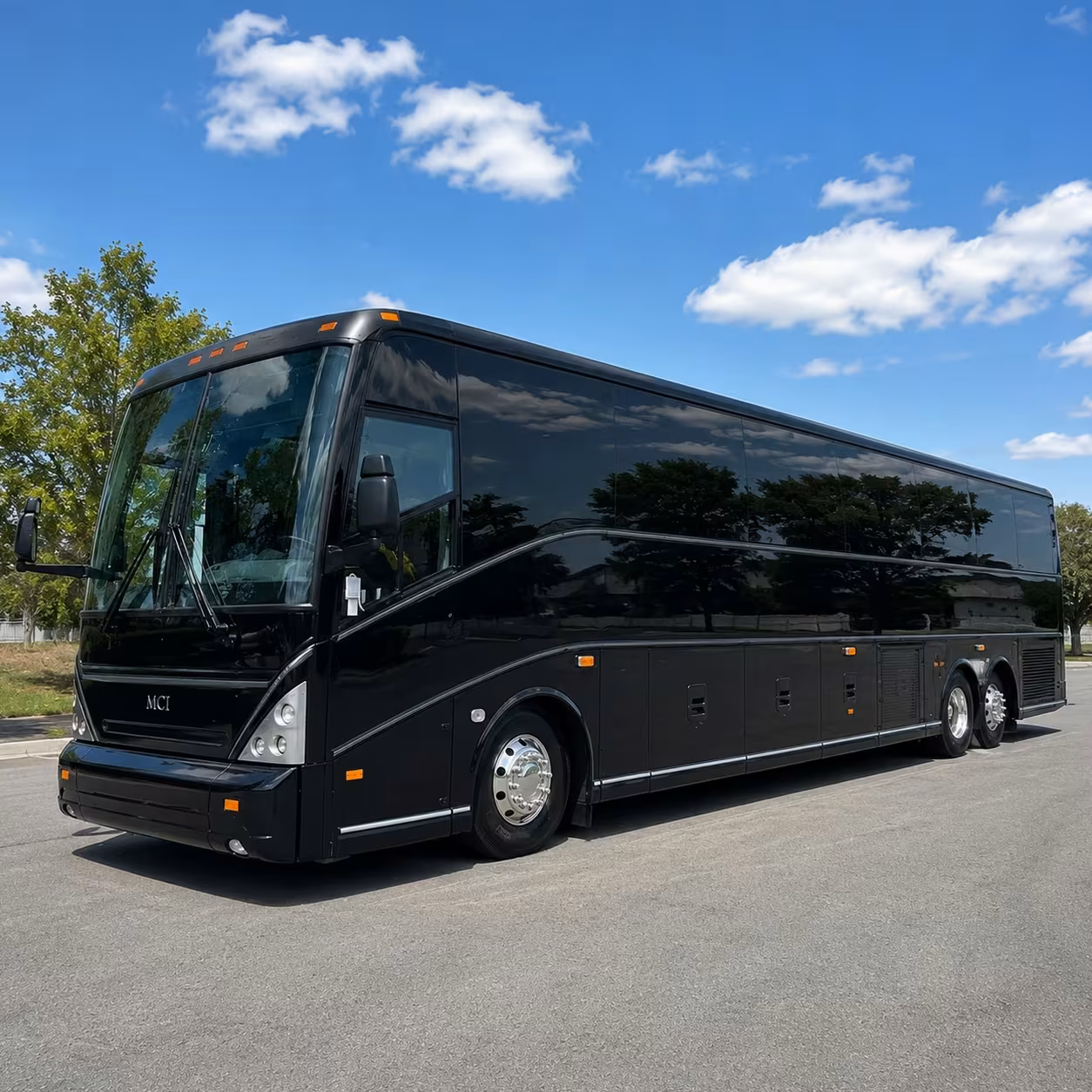monterey 56 passenger charter bus rental