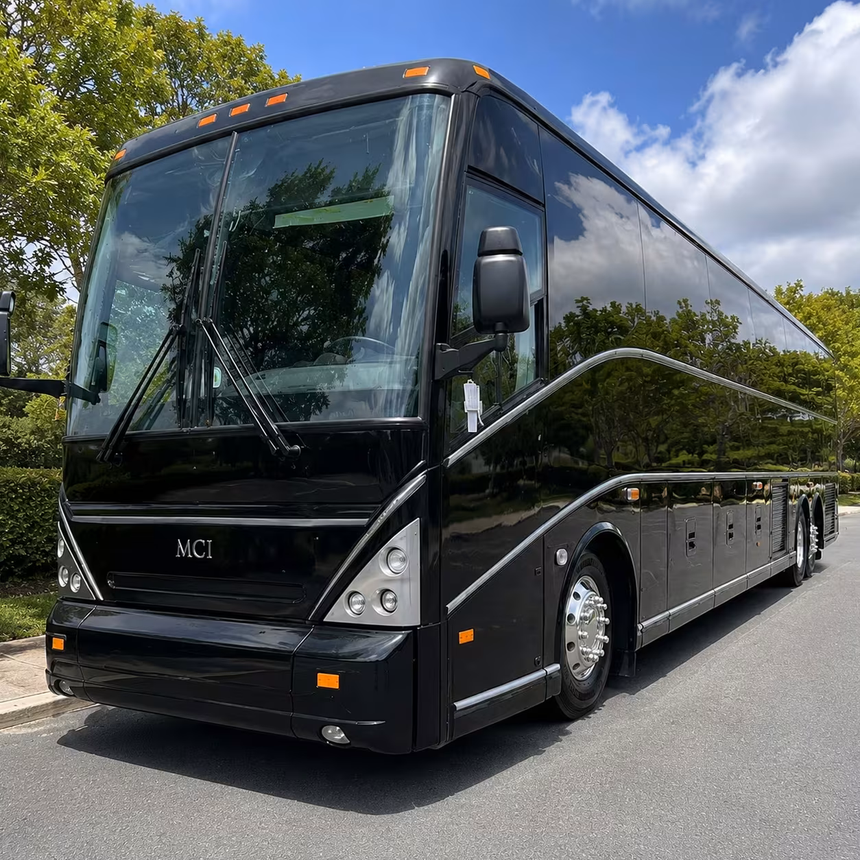 monterey charter bus rental exterior