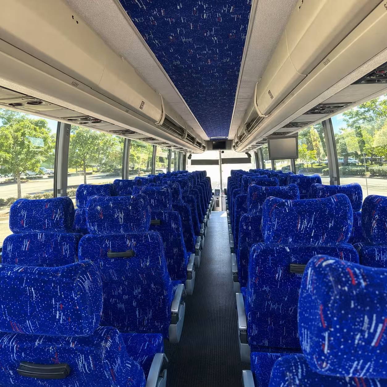 monterey charter bus rental inside